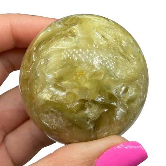 Smokey Citrine Sphere Crystal Natural Stone Decor Gift Crystals Yellow - Picture 1 of 7